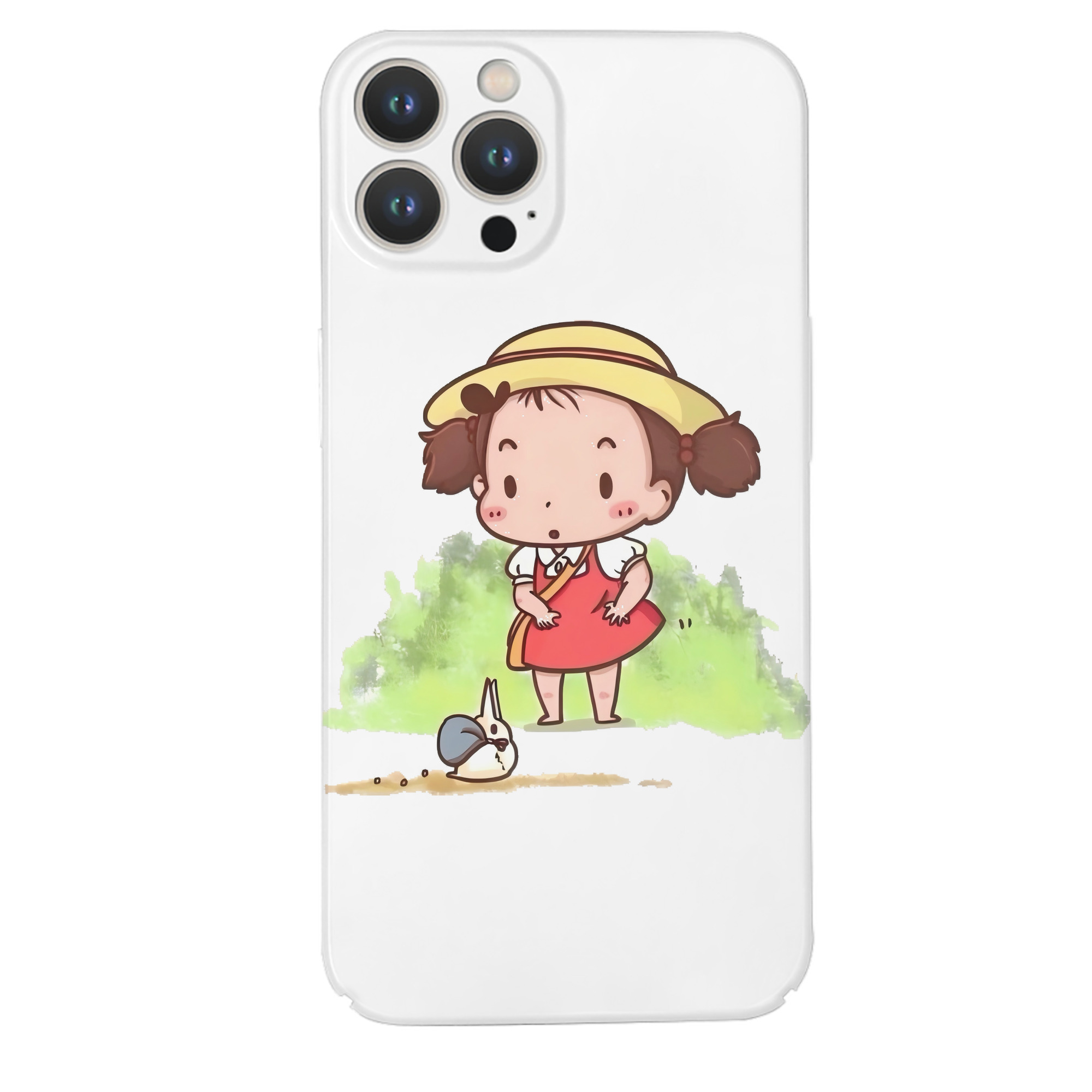 （画像用） となりのトトロ 草壁メイ 草壁サツキ My Neighbor Totoro Satsuki Kusakabe Mei Kusakabe 【iPhone 14シリーズ対応】ハードケース